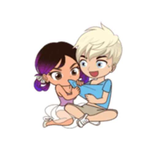👼 Стикер «Sam and Sally» для Telegram