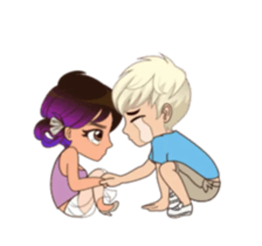 😭 Стикер «Sam and Sally» для Telegram