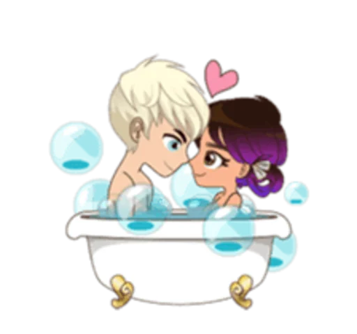 🛁 Стикер «Sam and Sally» для Telegram