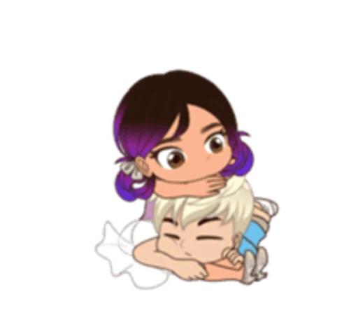 😌 Стикер «Sam and Sally» для Telegram