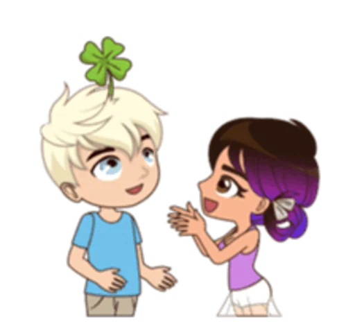 🍀 Стикер «Sam and Sally» для Telegram