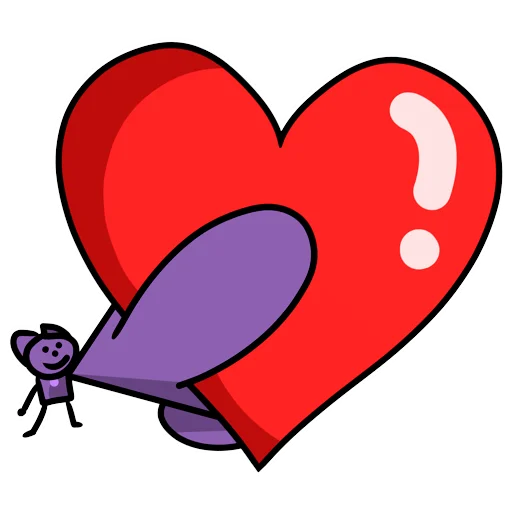 ♥️ Стикер «Sam the bat» для Telegram