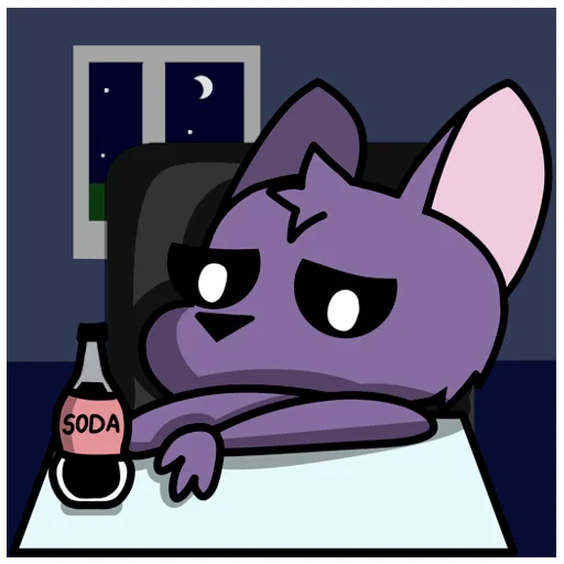😖 Стикер «Sam the bat» для Telegram