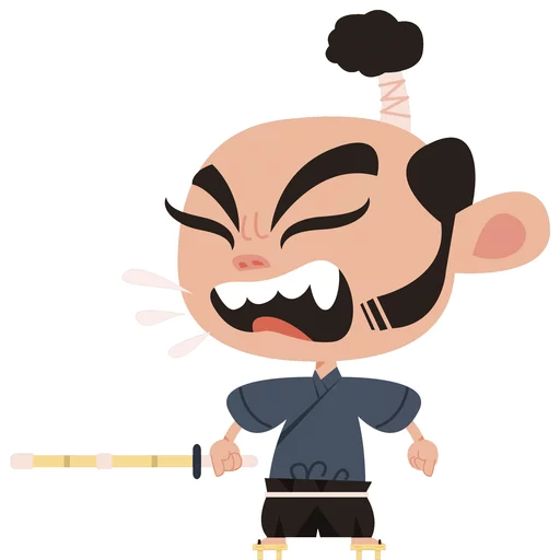 😲 Стикер «Samurai» для Telegram