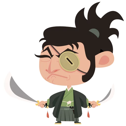 😠 Стикер «Samurai» для Telegram