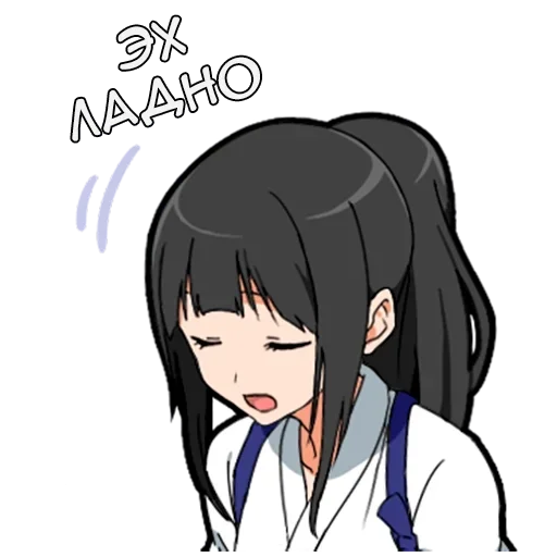 👌 Стикер «Самурай-тян» для Telegram