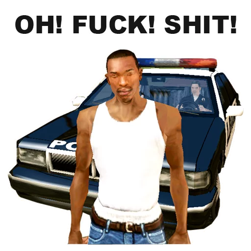 😧 Стикер «GTA San Andreas» для Telegram