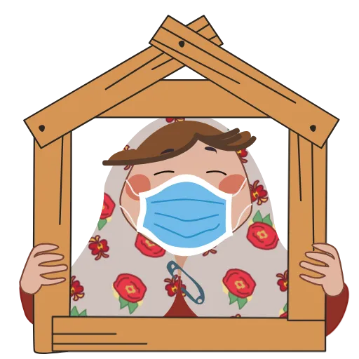 😷 Стикер «Sanam» для Telegram