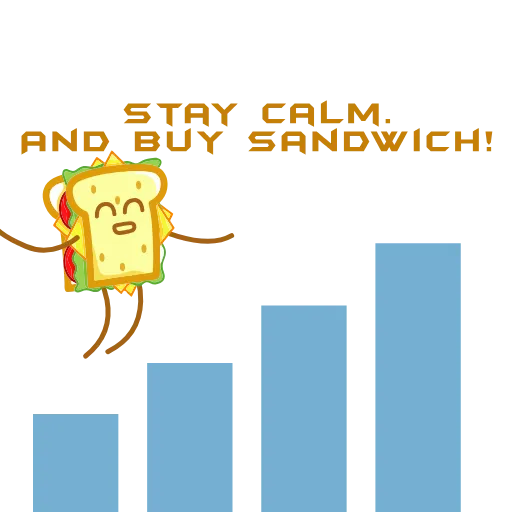 📊 Стикер «SANDWICH сэндвич» для Telegram