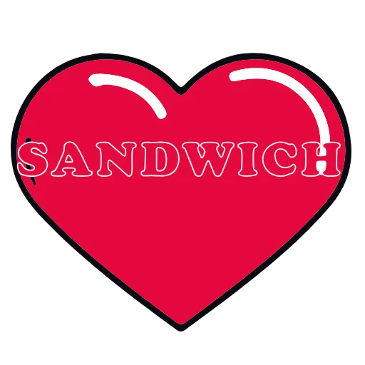 ❤️ Стикер «SANDWICH сэндвич» для Telegram