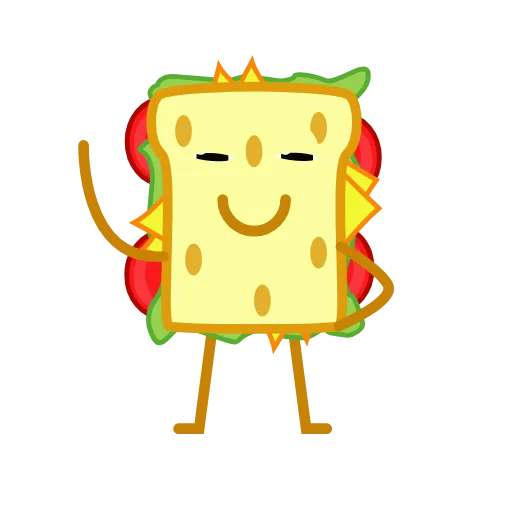 🥳 Стикер «SANDWICH сэндвич» для Telegram