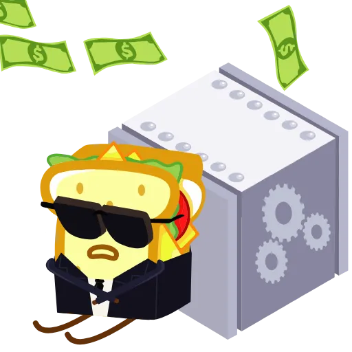 💸 Стикер «SANDWICH сэндвич» для Telegram