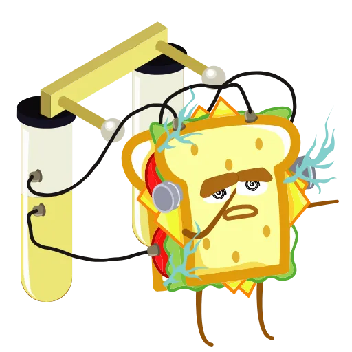 🤪 Стикер «SANDWICH сэндвич» для Telegram