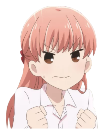 😤 Стикер «Wotaku ni Koi wa Muzukashii» для Telegram