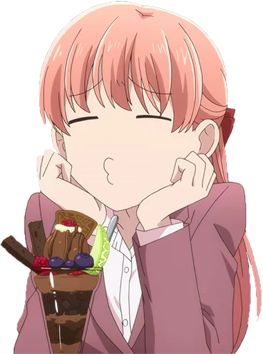 😗 Стикер «Wotaku ni Koi wa Muzukashii» для Telegram