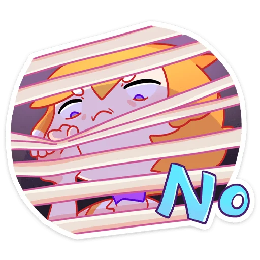 😕 Стикер «Домашняя кошечка Саноя» для Telegram