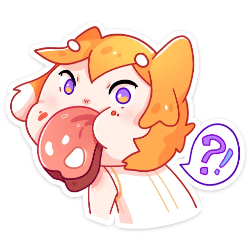 😝 Стикер «Домашняя кошечка Саноя» для Telegram