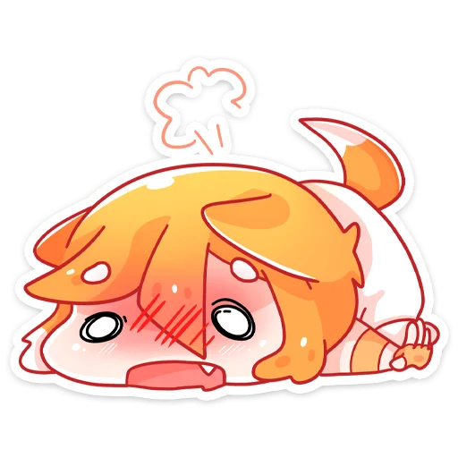 🥵 Стикер «Домашняя кошечка Саноя» для Telegram