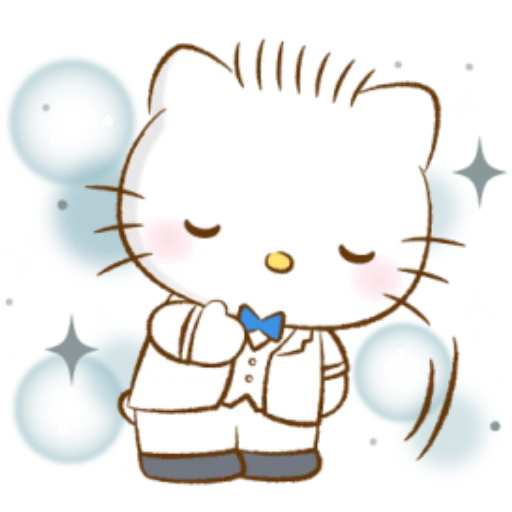 🐱 Стикер «Нарядные Санрио» для Telegram