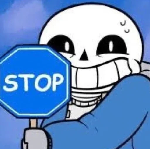 ☠️ Стикер «sans» для Telegram