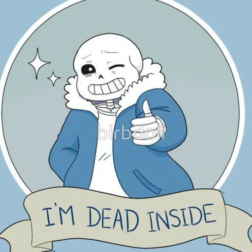 ☠️ Стикер «sans» для Telegram