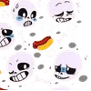 Стикер 50 Sans the skeleton