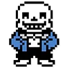 Стикер 15 Sans the skeleton
