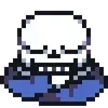 Стикер 59 Sans the skeleton