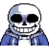 Стикер 11 Sans the skeleton