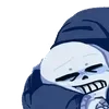 Стикер 61 Sans the skeleton