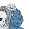 Стикер 10 Sans the skeleton