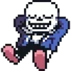 Стикер 53 Sans the skeleton