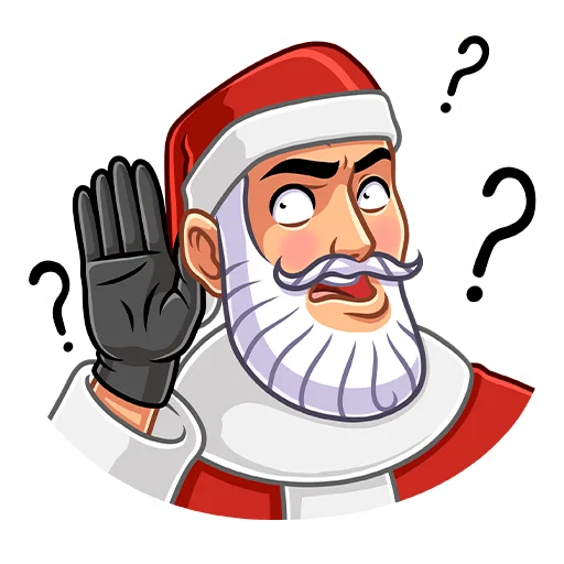 ❓ Стикер «Секретный Санта» для Telegram