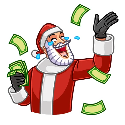 💰 Стикер «Секретный Санта» для Telegram