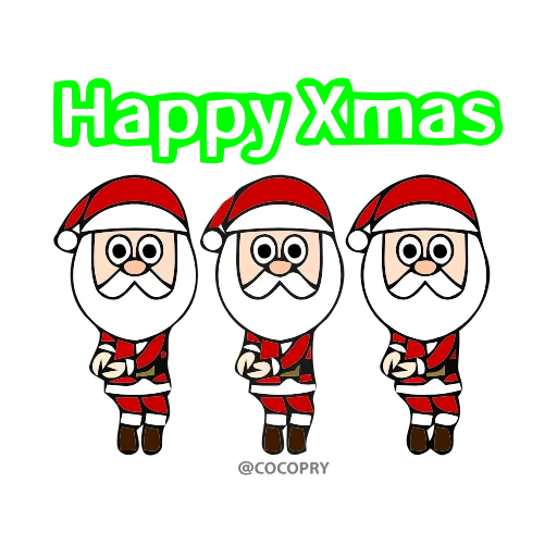 🥳 Стикер «Santa Xmas» для Telegram