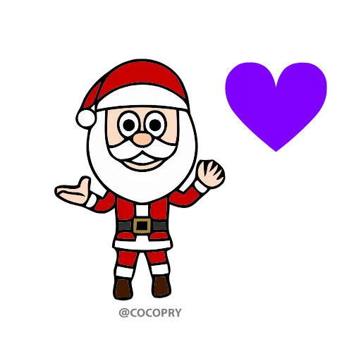❤️ Стикер «Santa Xmas» для Telegram