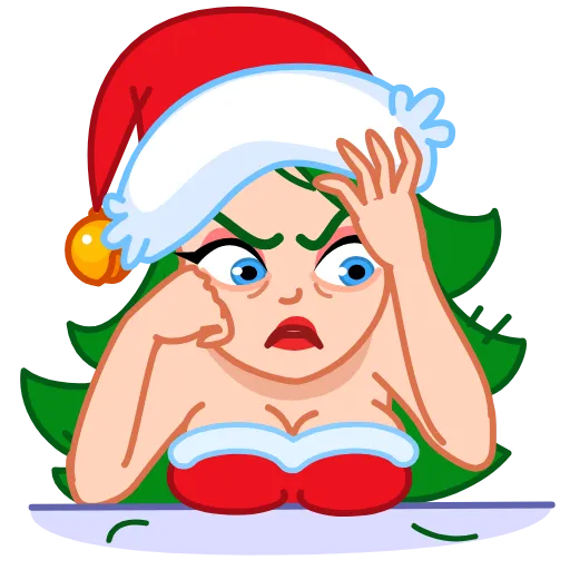 🤔 Эмодзи «Санта» для Telegram
