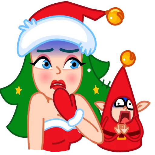 😱 Эмодзи «Санта» для Telegram