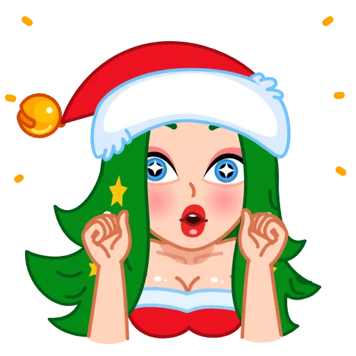 🤩 Эмодзи «Санта» для Telegram