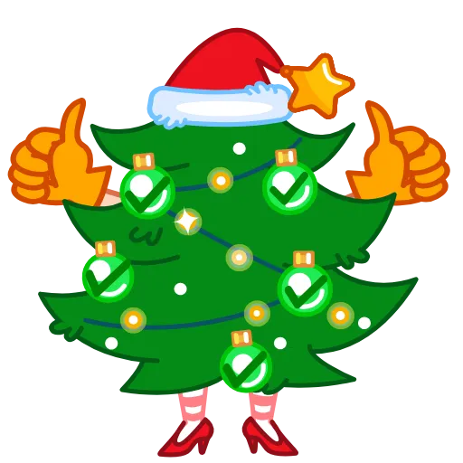👍 Стикер «Santa Girl» для Telegram