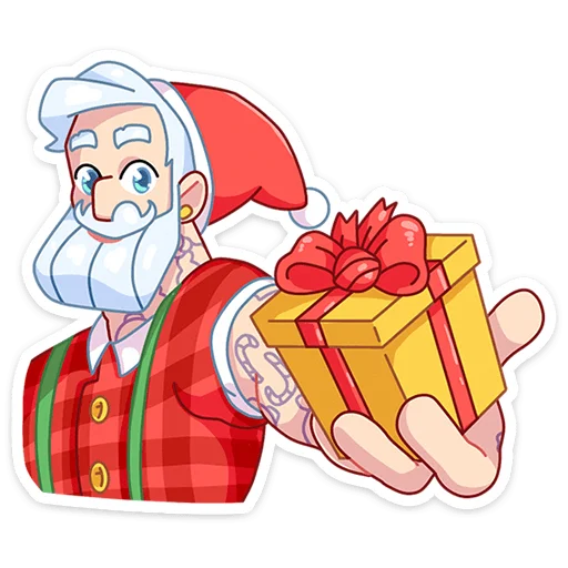 🎁 Стикер «Санта» для Telegram