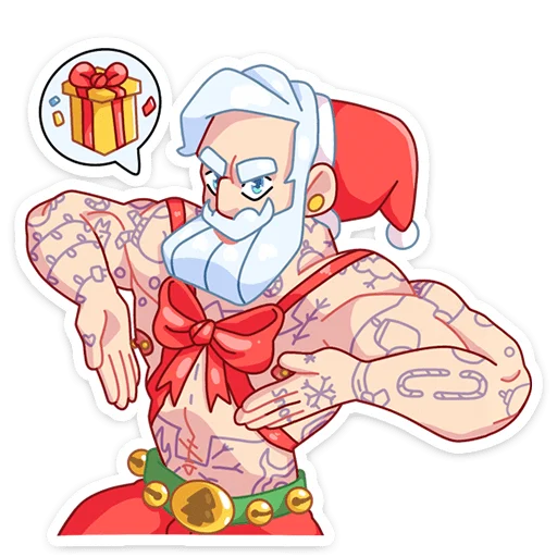 🎁 Стикер «Санта» для Telegram