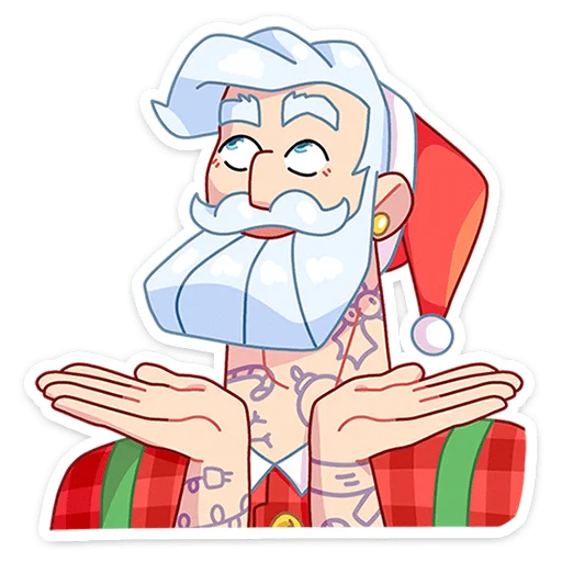 🤷‍♂️ Стикер «Санта» для Telegram