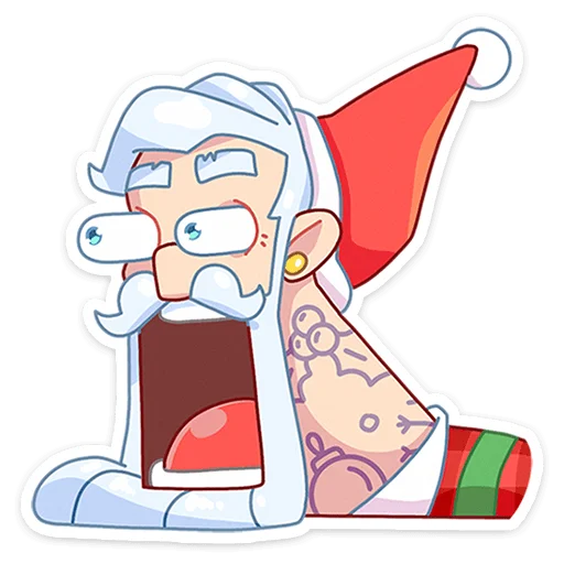 😲 Стикер «Санта» для Telegram