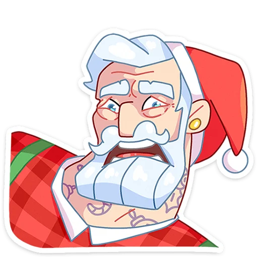 🤨 Стикер «Санта» для Telegram