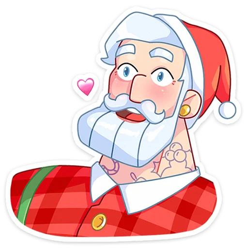 ❤️ Стикер «Санта» для Telegram