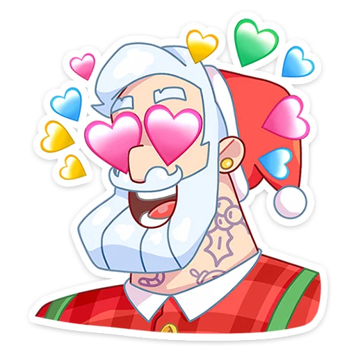 😍 Стикер «Санта» для Telegram