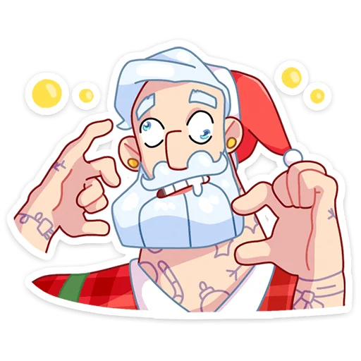 🤤 Стикер «Санта» для Telegram
