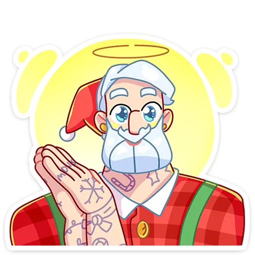😇 Стикер «Санта» для Telegram