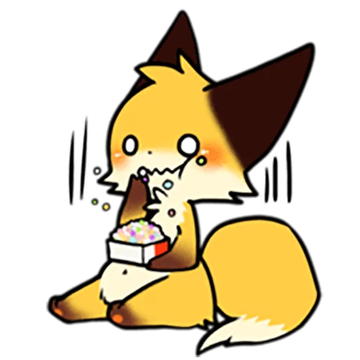 🍿 Стикер «Sanuki Fox» для Telegram
